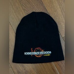 Access Hollywood Torino Olympics 2006 Black Embroidered Beanie